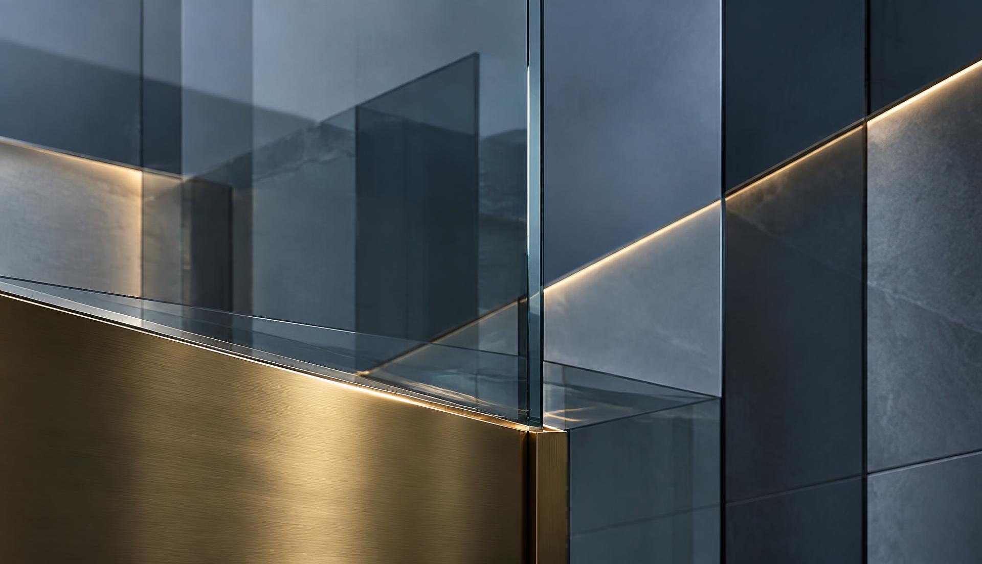 Architectural glass and metal details