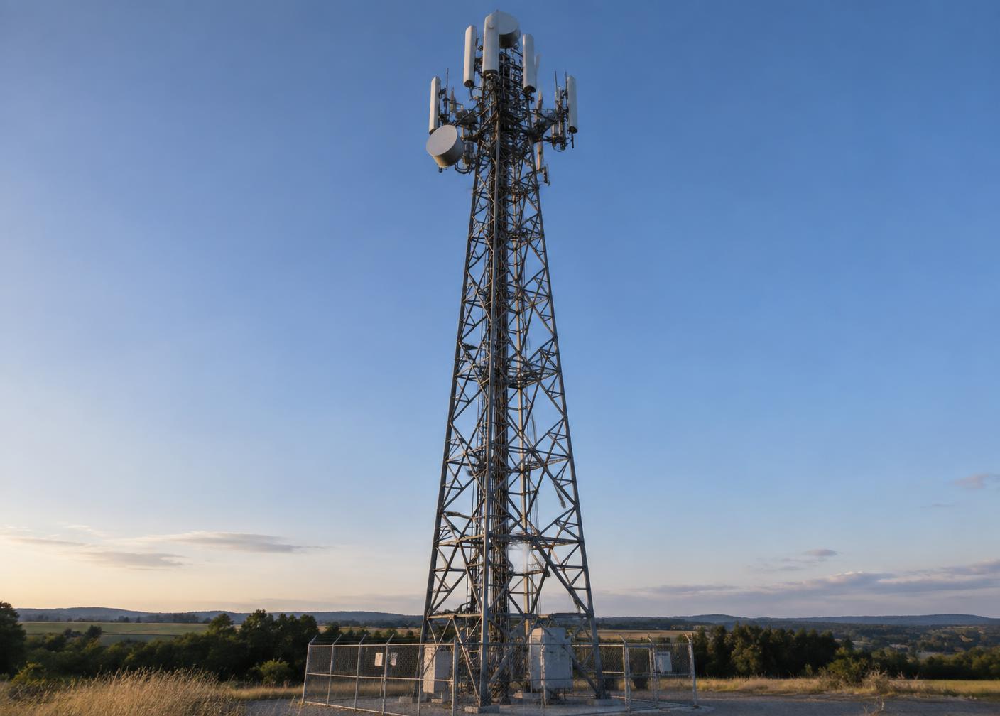 Wireless telecommunications tower with sector antennas